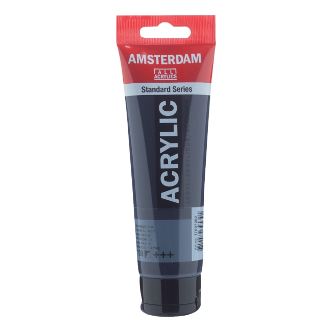 Краска акриловая Amsterdam туба 120мл №708 Серый Пейна