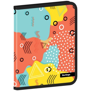 Папка на молнии Berlingo "Memphis" А5+, 600мкм, с рисунком