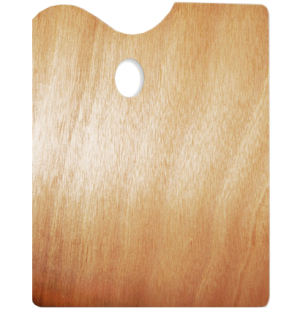 Прямоугольная деревянная палитра 30х40 см