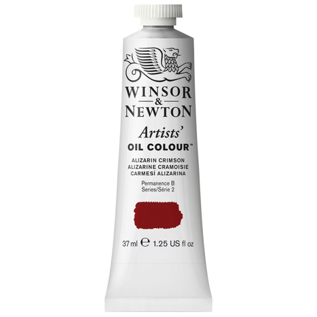 Краска масляная профессиональная Winsor&Newton "Artists Oil", 37мл, малиновый ализарин