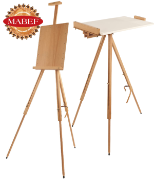 Mabef Мольберт полевой для масляной и акварельной живописи с планшетом, буковый