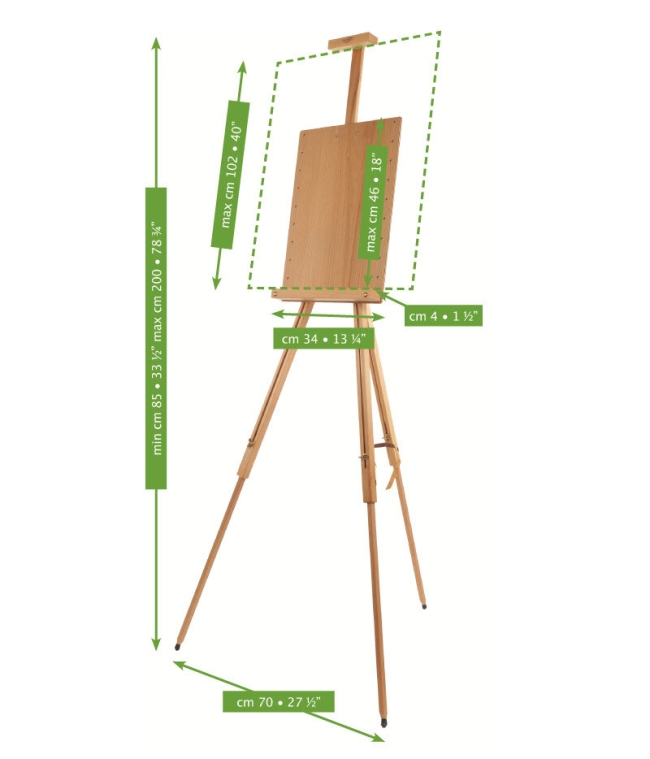 Мольберт тренога универсальный Mabef M/26 с планшетом полевой для художников купить в художественном магазине ArtCraft.Space с доставкой по всему миру