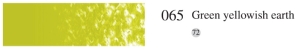 Пастель мягкая профессиональная квадратная цвет № 065 желтоватый земляной зеленый