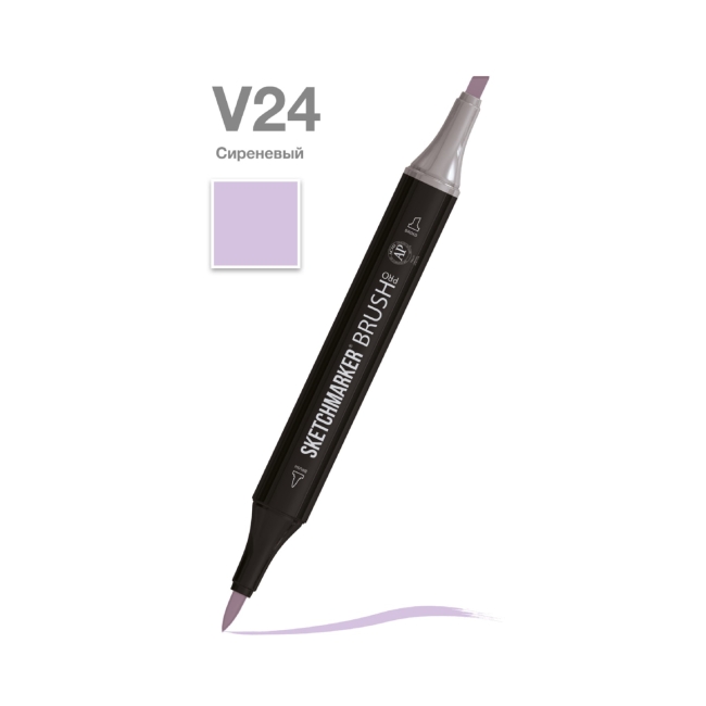 Маркер SKETCHMARKER Brush двухсторонний на спирт.основе цв.V24 Сиреневый