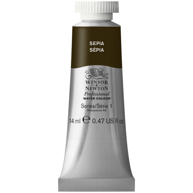 Акварель художественная Winsor&Newton "Professional", 14мл, туба, сепия