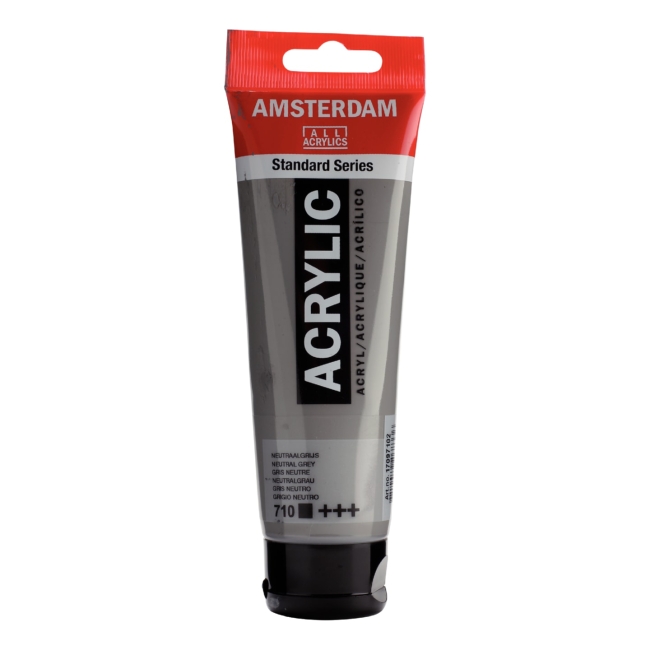 Краска акриловая Amsterdam туба 120мл №710 Серый нейтральный