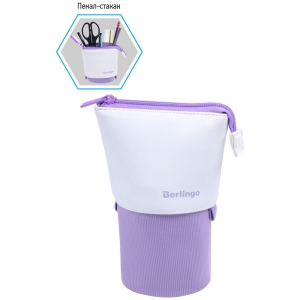 Пенал-стакан 1 отделение, 170*75 Berlingo "Lilac case", вельвет, экокожа Пенал-стакан 1 отделение, 170*75 Berlingo "Lilac case", вельвет, экокожа