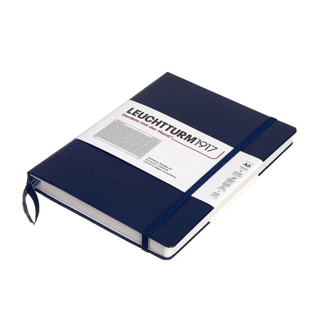 Блокнот Leuchtturm1917 Classic A5 (14.5x21см.) 80г/м2 - 251 стр. в клетку, твердая обложка, цвет: Синий Неви