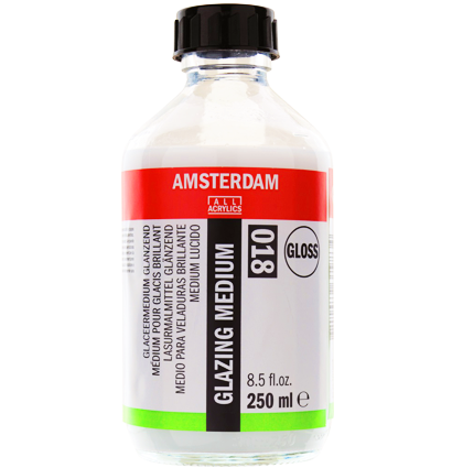 Гелевый медиум для акрила Amsterdam Glazing Medium Gloss 018 глянцевый лессировочный во флаконе 250 мл купить в художественном магазине ArtCraft.Space с доставкой по РФ и СНГ