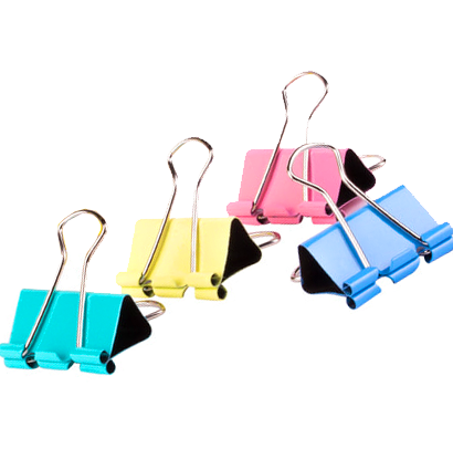 Зажимы для бумаги или скетчбука Office Space 12 штук размер 32 мм (пастельные цвета) купить в магазине ArtCraft.Space с доставкой по всему миру