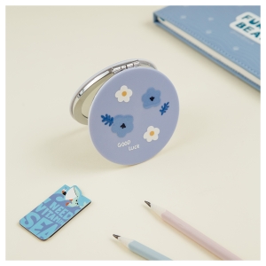 Зеркальце карманное складное MESHU "Blue flowers"