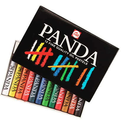 Масляная пастель Panda Oil Pastels Royal Talens в наборе 12 цветов недорого купить в магазине художественных товаров ArtCraft.Space