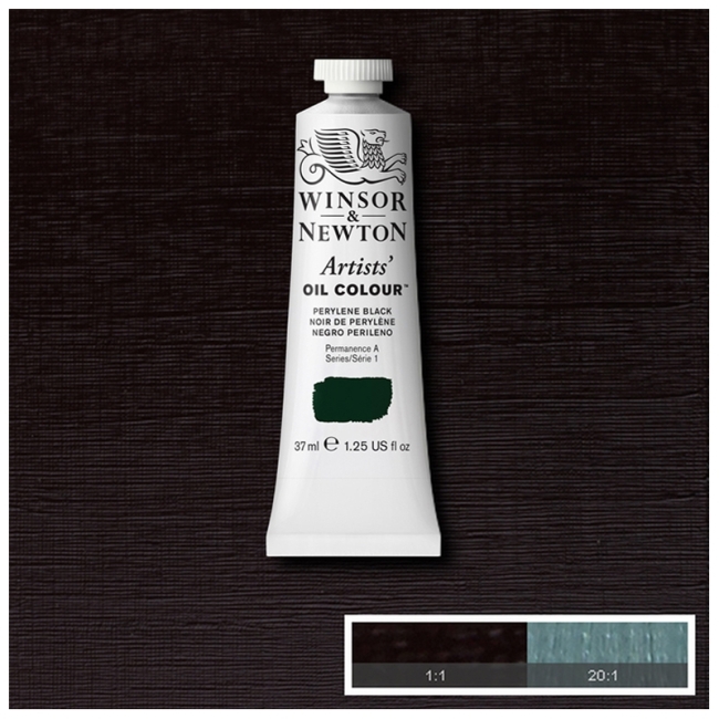 Масляные художественные краски, 37 мл, черный Перилен