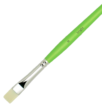 Кисть плоская синтетика Liquitex Freestyle №6 для акрила, гуаши, масла короткая купить в художественном магазине ArtCraft.Space