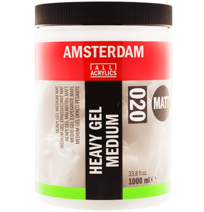 Гелевый медиум для акрила Amsterdam Heavy Gel Medium Matt 020 прочный матовый в банке 1000 мл купить в художественном магазине ArtCraft.Space с доставкой по РФ и СНГ