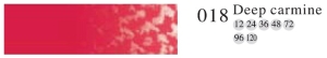 Пастель профессиональная сухая полутвёрдая квадратная цвет № 018 темный кармин