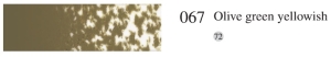 Пастель мягкая профессиональная квадратная цвет № 067 оливковый желтоватый зеленый
