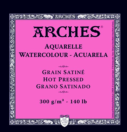 Arches Aquarelle Grain Satin альбом для акварели из 100% хлопка 23 х 31 см / 12 листов / 300 гм купить в художественном магазине ArtCraft.Space с доставкой по РФ и СНГ
