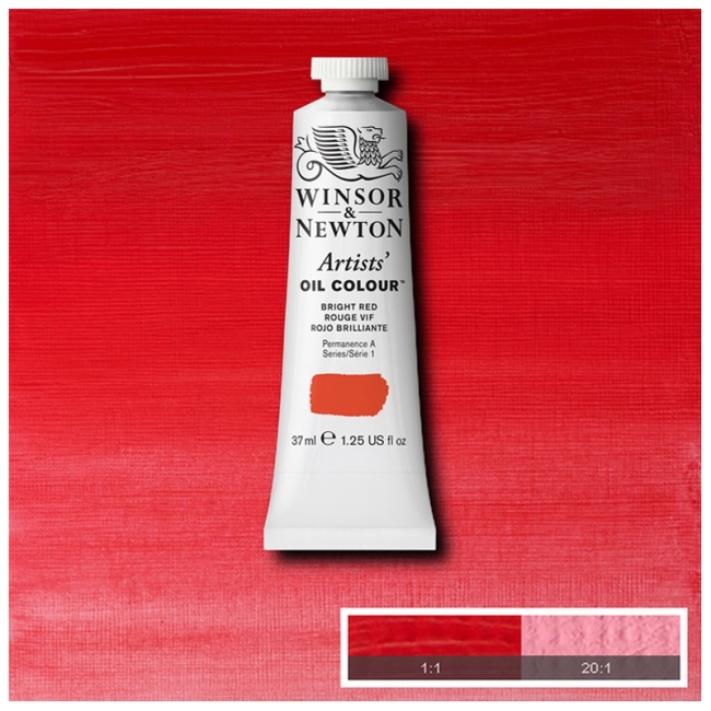 Масляные художественные краски, 37 мл, ярко-красный