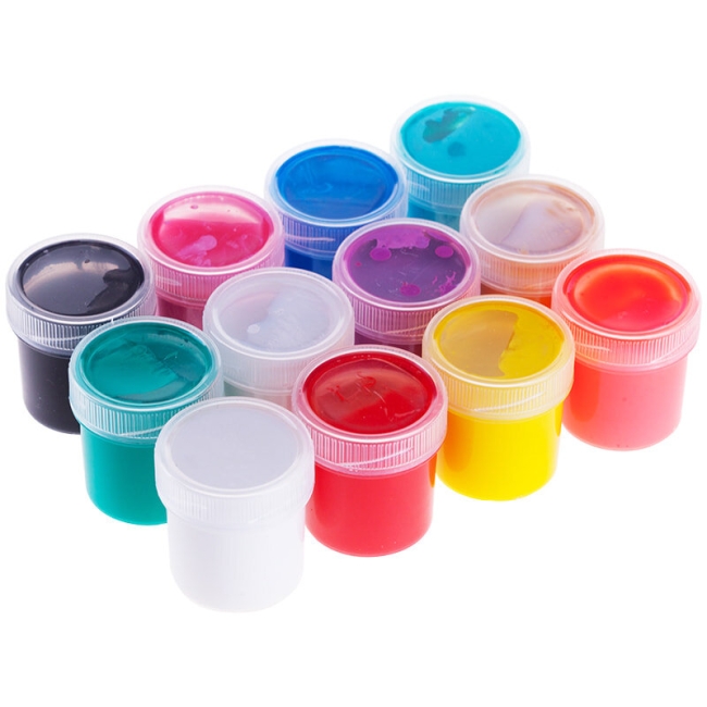 Набор акриловых красок Greenwich Line 12 цветов (металлик/перламутр/флюр/блестки) в банках 20 мл купить в художественном магазине ArtCraft.Space с доставкой по всему миру