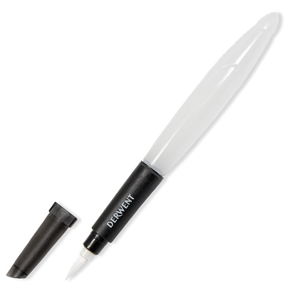 Кисть с резервуаром для воды Derwent Waterbrush H2O герметичная круглая купить в фирменном художественном магазине ArtCraft.Space с доставкой по РФ и СНГ