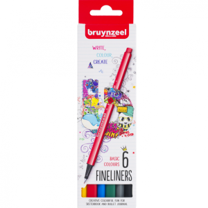 АКЦИЯ АПРЕЛЬ Набор линеров Bruynzeel 6цв  основные цвета, АКЦИЯ АПРЕЛЬ Набор линеров Bruynzeel 6цв  основные цвета,