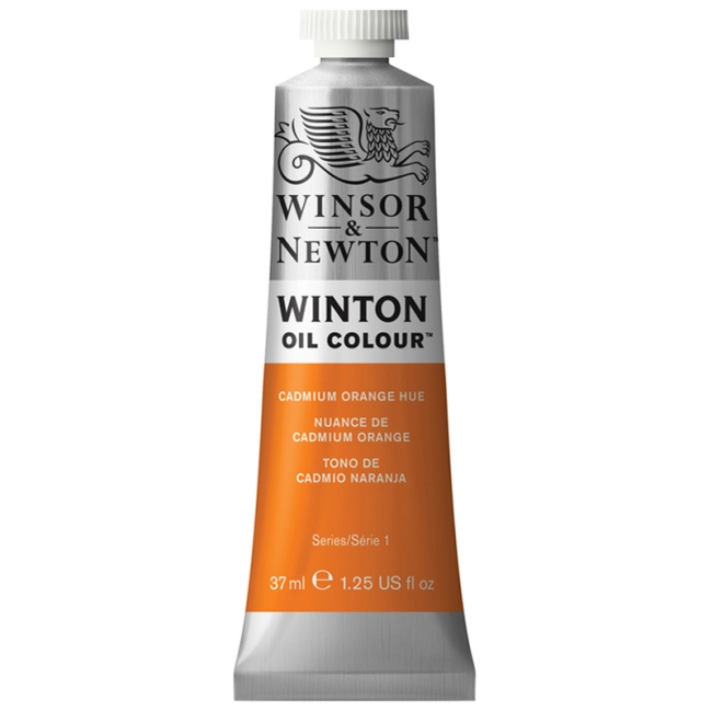 Краска масляная художественная Winsor&Newton "Winton", 37мл, туба, оранжевый кадмий Краска масляная художественная Winsor&Newton "Winton", 37мл, туба, оранжевый кадмий