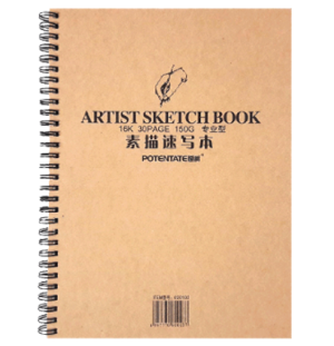 Альбом Potentate Professional Sketchbook, 30 листов, формат 260 x 190 mm, бумага 150 г/м 020102,