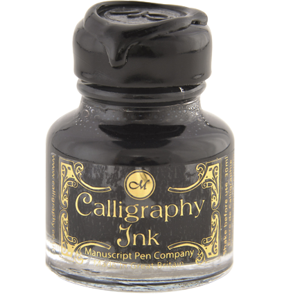 Чернила для каллиграфии Manuscript Calligraphy Gift Ink 30 мл черные купить в магазине ArtCraft.Space с доставкой