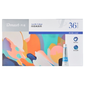 Набор акриловых красок Dmast 36 туб по 12мл в картонной упаковке