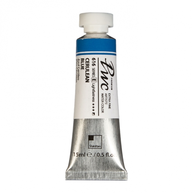 Краска акварельная SH PWC туба 15мл №616 (E) лазурно-синий,