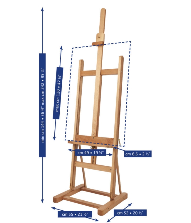Мольберт Mabef M/10 студийный базовый устойчивый из древесины бука купить в художественном магазине ArtCraft.Space с доставкой по всему миру