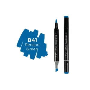Маркер SKETCHMARKER Brush двухсторонний на спирт.основе цв.B41 Персидскиий зеленый Маркер SKETCHMARKER Brush двухсторонний на спирт.основе цв.B41 Персидскиий зеленый