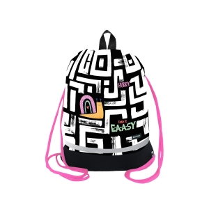 Мешок для обуви 1 отделение Berlingo "Snail", 400*480мм, расширяющееся дно, светоотражающая лента, карман на молнии