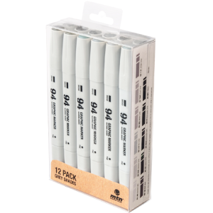 MTN Набор Marker Graphic 94 серые тона 12 шт