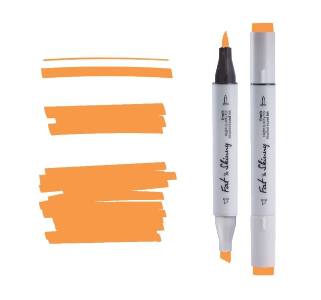 Набор brush-маркеров Fat&Skinny Pastel 12 шт