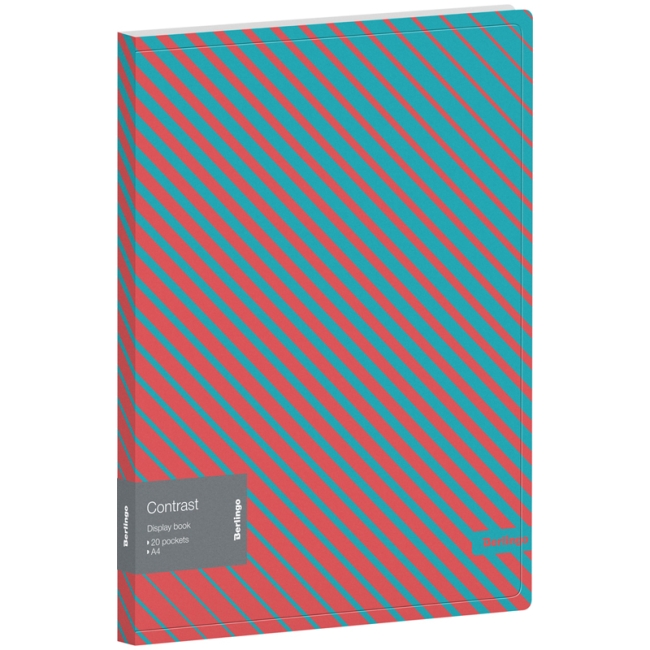 Папка с 20 вкладышами Berlingo "Contrast", 17мм, 600мкм, с внутр. карманом, с рисунком Папка с 20 вкладышами Berlingo "Contrast", 17мм, 600мкм, с внутр. карманом, с рисунком