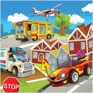 Пазл 64 эл. ТРИ СОВЫ "Гонки" Пазл 64 эл. ТРИ СОВЫ "Гонки"