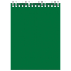 Блокнот А6 60л. на гребне BG "Для конференций", зеленый