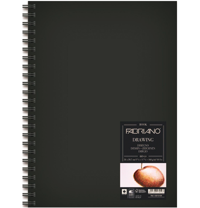 Скетчбук Fabriano Drawingbook в твердом переплете на пружине А3 / 60 листов / 160 гм купить в магазине для рисования ArtCraft.Space с доставкой по РФ и СНГ