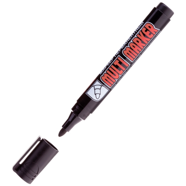 Маркер перманентный Crown "Multi Marker" зеленый, пулевидный, 3мм Маркер перманентный Crown "Multi Marker" зеленый, пулевидный, 3мм