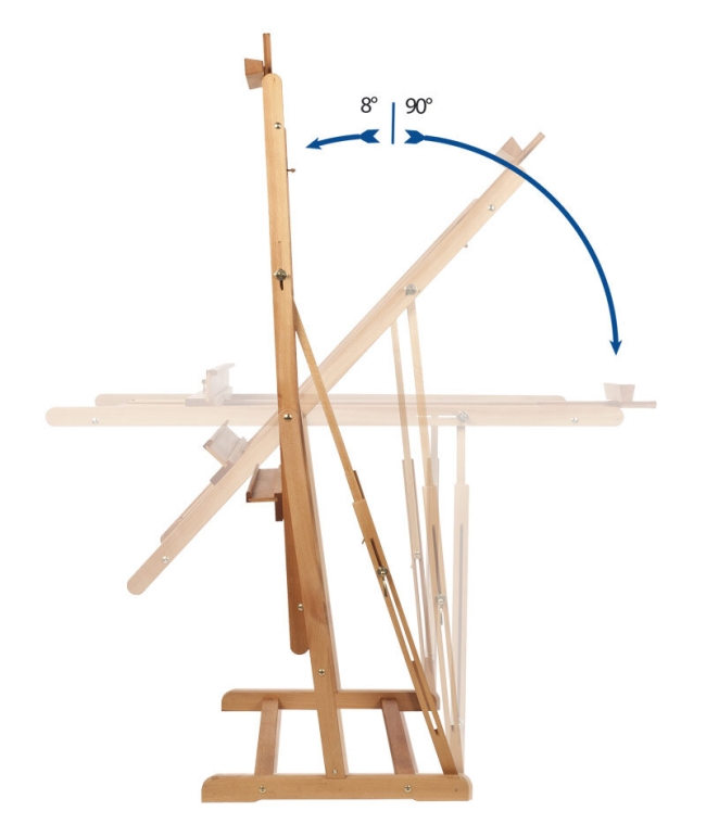 Мольберт-трансформер Mabef M/08 студийный из бука с поворотным механизмом купить в художественном магазине ArtCraft.Space с доставкой по РФ И СНГ
