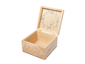 Заготовка для декорирования шкатулка вид 1 15х15см,