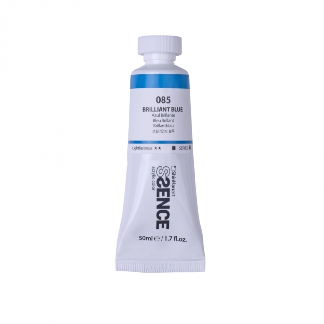 Краска акриловая ShinHan Ssence туба 50мл №85 Синий бриллиантовый Краска акриловая ShinHan Ssence туба 50мл №85 Синий бриллиантовый
