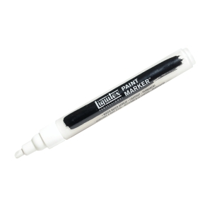 Маркер акриловый Liquitex "Paint marker Fine" 2 мм, скошенный, титановые белила