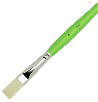 Кисть плоская синтетика Liquitex Freestyle №8 для акрила, гуаши, масла длинная купить в художественном магазине ArtCraft.Space