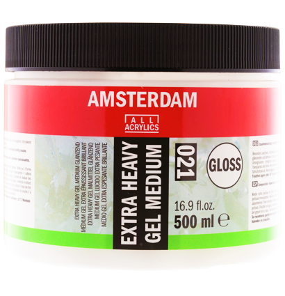 Гелевый медиум для акрила Amsterdam Extra Heavy Gel Medium Gloss 021 прочный глянцевый в банке 500 мл купить в художественном магазине ArtCraft.Space с доставкой по РФ и СНГ
