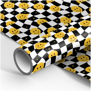 Упаковочная бумага глянц. 70*100см, MESHU "Настроение смайла", 80г/м2