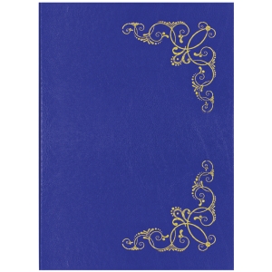 Папка адресная "Виньетка" OfficeSpace, 220*310, бумвинил, синий, инд. упаковка