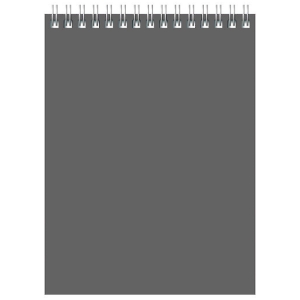 Блокнот А6 60л. на гребне BG "Для конференций", серый